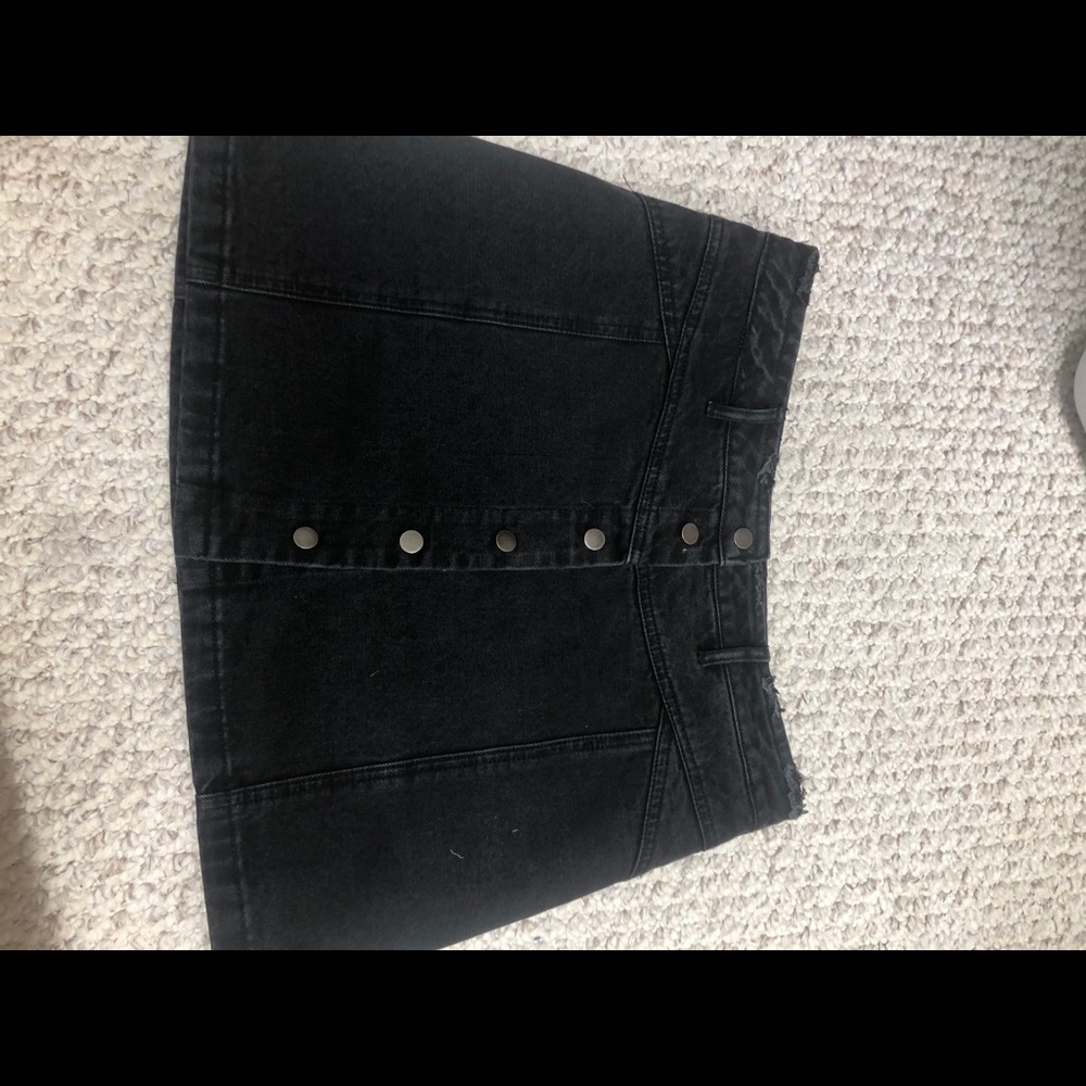 Black Jean skirt